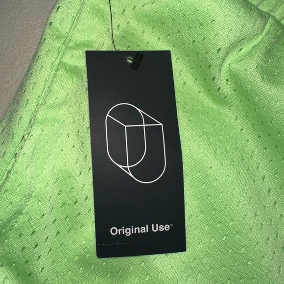 Athletic Basketball Shorts -Original Use, Tie Waist, NWT Men’s Small, Lime Green - Picture 7 of 7